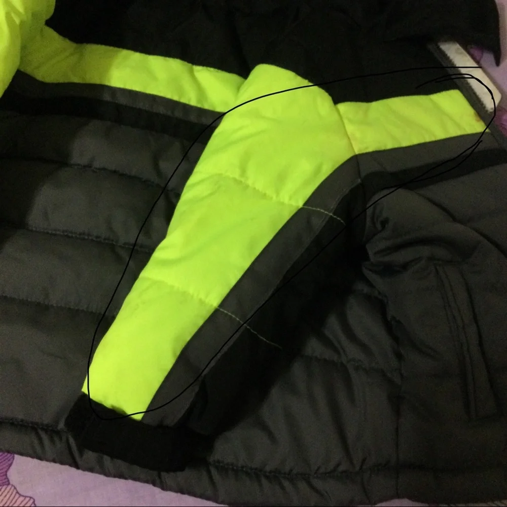 NWT London Fog toddler Boy Water resistant puffy Jacket Gray/Black